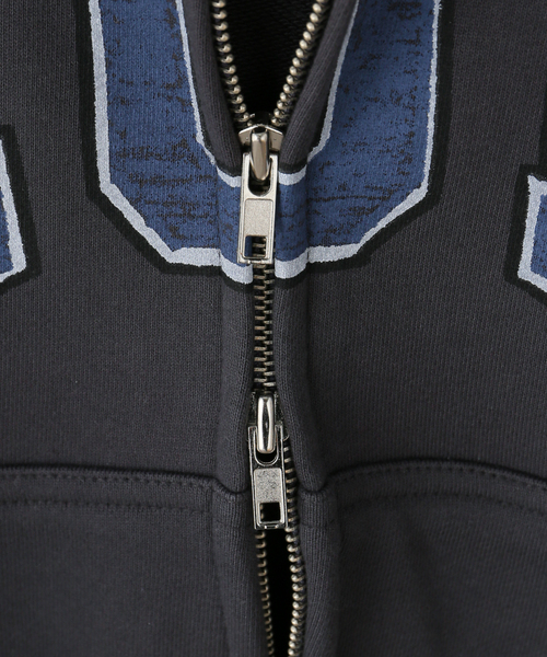 LOW CLASSIC(ロウ クラシック)の「【WEB+一部店舗限定】LOW CLASSIC Lc LOW SOFT SWEAT ZIP-UP HOODIE(パーカー・レディース・ブラック系その他/チャコールグレー・MEDIUM)」の5枚目の写真