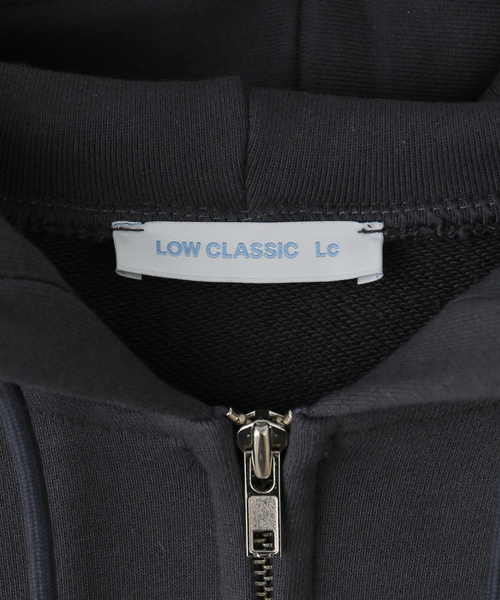 LOW CLASSIC(ロウ クラシック)の「【WEB+一部店舗限定】LOW CLASSIC Lc LOW SOFT SWEAT ZIP-UP HOODIE(パーカー・レディース・ブラック系その他/チャコールグレー・MEDIUM)」の8枚目の写真
