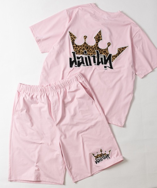 JOHN'S CLOSET（ジョンズクローゼット）の「【31】マルチファンクションアソートデザイン ショートTシャツ 吸水速乾/UVカット/カモフラージュ/レオパード/セットアップ展開有（Tシャツ/カットソー・メンズ・ピンク系1/ホワイト系3/ピンク系3/ピンク系2/ブラック系1/ブラック系2/ホワイト系1/ブラック系3/ホワイト系2・MEDIUM/LARGE）」の15枚目の写真