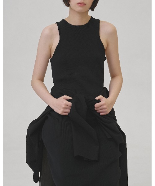 TODAYFUL(トゥデイフル)の「Pencil Knit Dress(ワンピース・レディース・ブラック/キナリ・38inch/36inch)」の5枚目の写真
