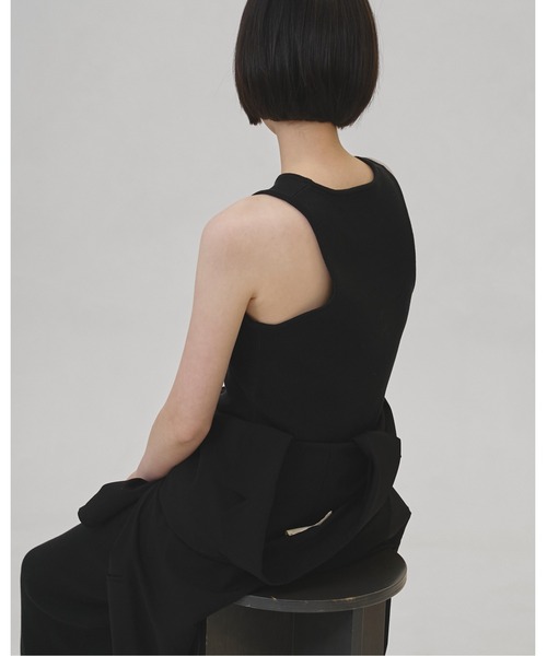 TODAYFUL(トゥデイフル)の「Pencil Knit Dress(ワンピース・レディース・ブラック/キナリ・38inch/36inch)」の6枚目の写真