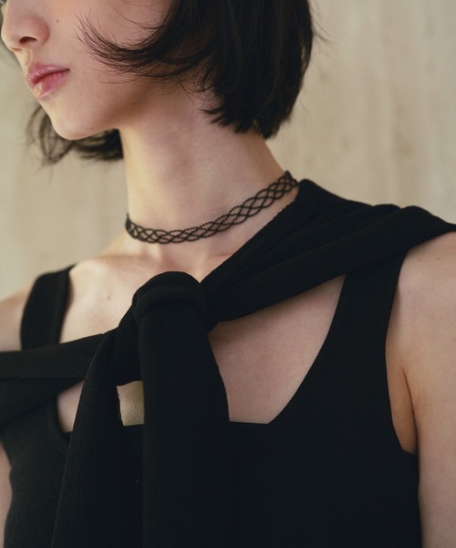 SOEMIN（ソミン）の「Tattoo-style choker／タトゥーチョーカー（チョーカー・レディース・ブラック・FREE）」の5枚目の写真