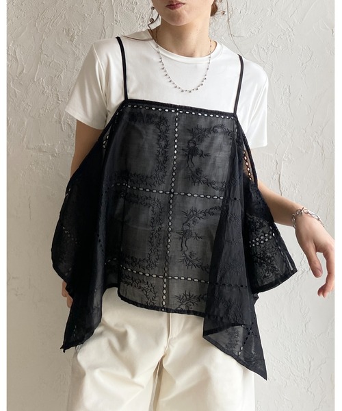 She's Closet(シーズクローゼット)の「接触冷感 クールタッチ UVカット 抗菌防臭 無地 コンパクト クルーネック 半袖Tシャツ(Tシャツ/カットソー・レディース・ホワイト/ブラウン系その他/ブラック・FREE)」の19枚目の写真