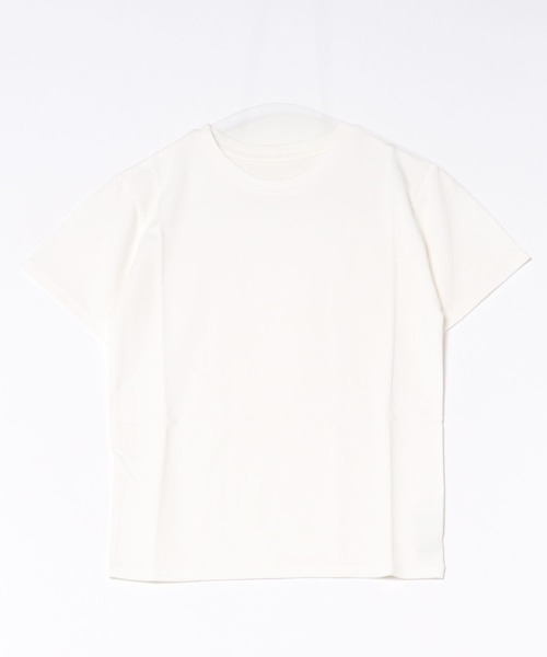She's Closet(シーズクローゼット)の「接触冷感 クールタッチ UVカット 抗菌防臭 無地 コンパクト クルーネック 半袖Tシャツ(Tシャツ/カットソー・レディース・ホワイト/ブラウン系その他/ブラック・FREE)」の7枚目の写真