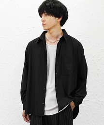 【MinoriTY】スーパーストレッチとろみシャツ メンズ  夏服 ユニセックス 半袖
