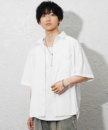 【MinoriTY】スーパーストレッチとろみシャツ メンズ 夏服 ユニセックス 半袖