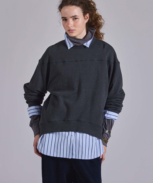 Kelen(ケレン)の「「KELEN / ケレン」セントラル裏毛パネルデザインプルオーバー(Tシャツ/カットソー・レディース・オートミール/ライトパープル/チャコールグレー・S/M)」の5枚目の写真