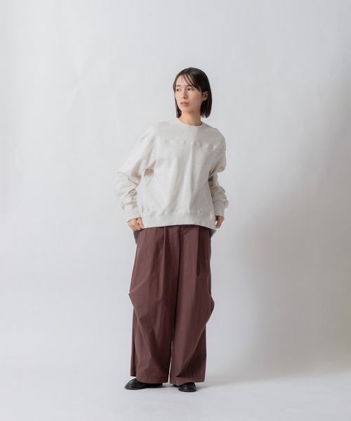 Kelen(ケレン)の「「KELEN / ケレン」セントラル裏毛パネルデザインプルオーバー(Tシャツ/カットソー・レディース・オートミール/ライトパープル/チャコールグレー・S/M)」の9枚目の写真
