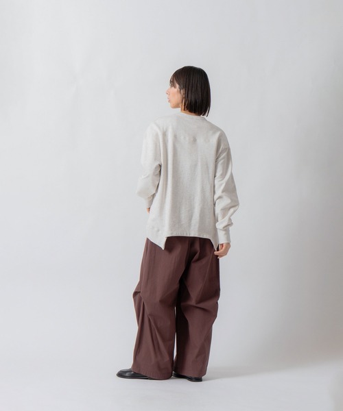 Kelen(ケレン)の「「KELEN / ケレン」セントラル裏毛パネルデザインプルオーバー(Tシャツ/カットソー・レディース・オートミール/ライトパープル/チャコールグレー・S/M)」の14枚目の写真