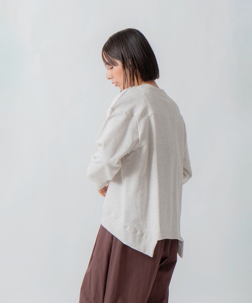 Kelen(ケレン)の「「KELEN / ケレン」セントラル裏毛パネルデザインプルオーバー(Tシャツ/カットソー・レディース・オートミール/ライトパープル/チャコールグレー・S/M)」の15枚目の写真