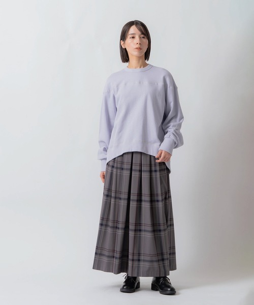 Kelen(ケレン)の「「KELEN / ケレン」セントラル裏毛パネルデザインプルオーバー(Tシャツ/カットソー・レディース・オートミール/ライトパープル/チャコールグレー・S/M)」の16枚目の写真