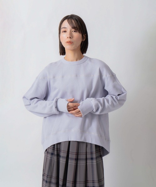 Kelen(ケレン)の「「KELEN / ケレン」セントラル裏毛パネルデザインプルオーバー(Tシャツ/カットソー・レディース・オートミール/ライトパープル/チャコールグレー・S/M)」の17枚目の写真