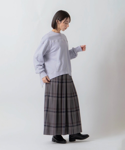 Kelen(ケレン)の「「KELEN / ケレン」セントラル裏毛パネルデザインプルオーバー(Tシャツ/カットソー・レディース・オートミール/ライトパープル/チャコールグレー・S/M)」の18枚目の写真