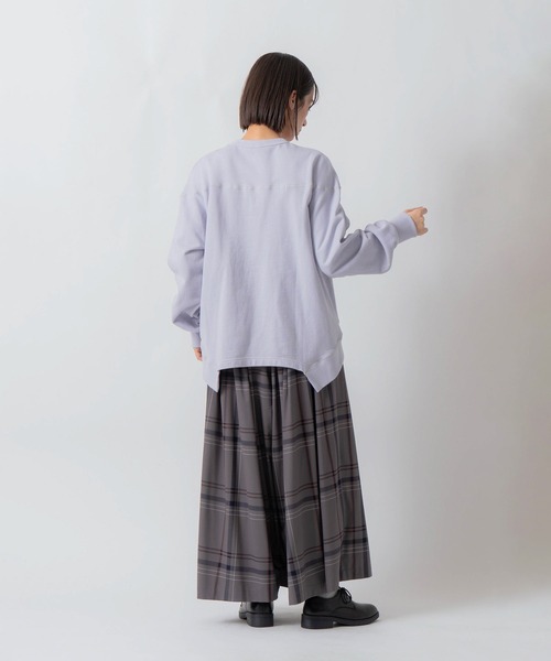 Kelen(ケレン)の「「KELEN / ケレン」セントラル裏毛パネルデザインプルオーバー(Tシャツ/カットソー・レディース・オートミール/ライトパープル/チャコールグレー・S/M)」の19枚目の写真