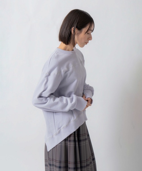 Kelen(ケレン)の「「KELEN / ケレン」セントラル裏毛パネルデザインプルオーバー(Tシャツ/カットソー・レディース・オートミール/ライトパープル/チャコールグレー・S/M)」の20枚目の写真