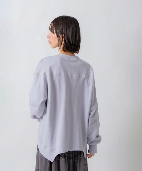 Kelen(ケレン)の「「KELEN / ケレン」セントラル裏毛パネルデザインプルオーバー(Tシャツ/カットソー・レディース・オートミール/ライトパープル/チャコールグレー・S/M)」の21枚目の写真