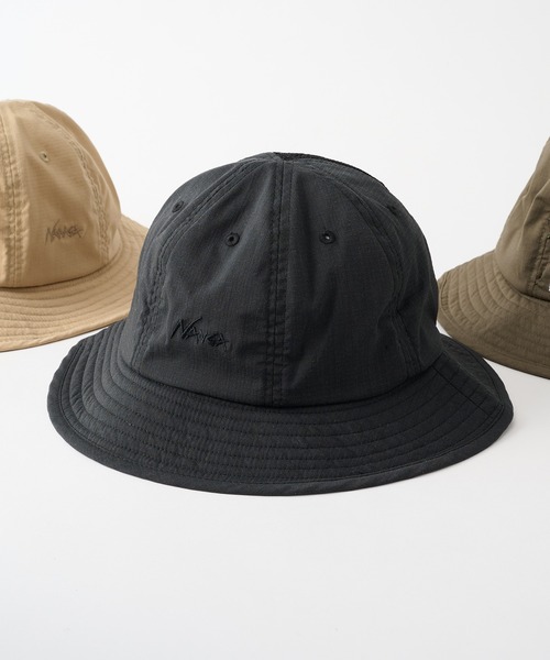 NANGA（ナンガ）の「【NANGA】HINOC RIPSTOP UT 7PANEL HAT NA26S3B201（ハット・メンズ・グリーン/ベージュ/ブラック・FREE）」の2枚目の写真