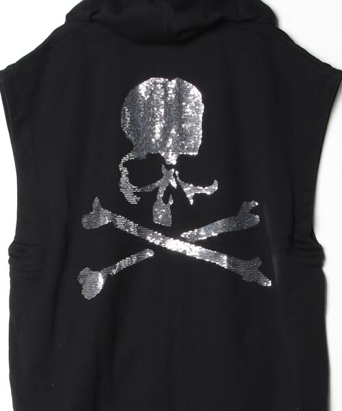 mastermind JAPAN(マスターマインド)の「BOXY SEQUIN SLEEVELESS HOODIE(パーカー・メンズ・ブラック・XL)」の3枚目の写真