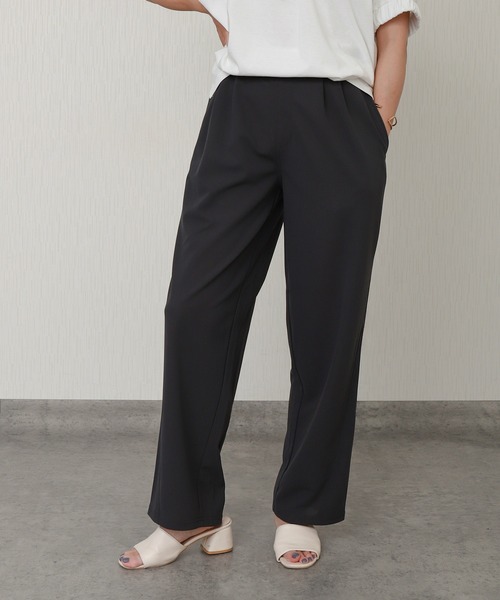 libelle more（リベル モア）の「カットジョーゼットツータックバレルレッグカーブパンツ（その他パンツ・レディース・チャコール/モカ/ブラック・M）」の17枚目の写真