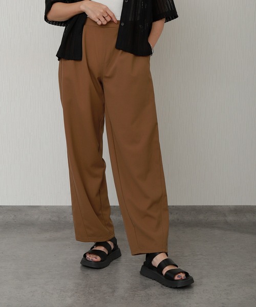 libelle more（リベル モア）の「カットジョーゼットツータックバレルレッグカーブパンツ（その他パンツ・レディース・チャコール/モカ/ブラック・M）」の5枚目の写真