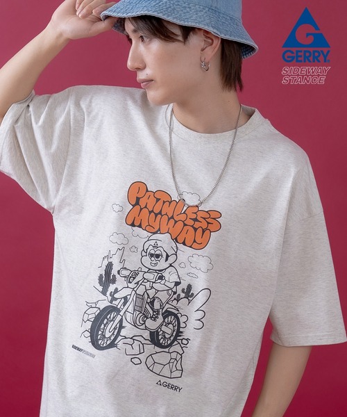 SIDEWAYSTANCE×GERRY】コラボオフロードバイク半袖Tシャツ 52-9177GS