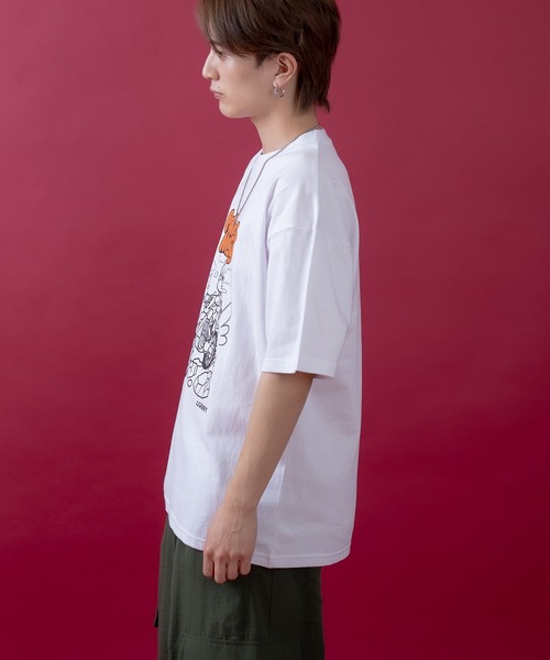 En serio TOKYO(エンソリオトーキョー)の「【SIDEWAYSTANCE×GERRY】コラボオフロードバイク半袖Tシャツ 52-9177GS(Tシャツ/カットソー・メンズ・ブラック/パープル/オートミール/ホワイト・SMALL/X-LARGE/LARGE/MEDIUM)」の7枚目の写真