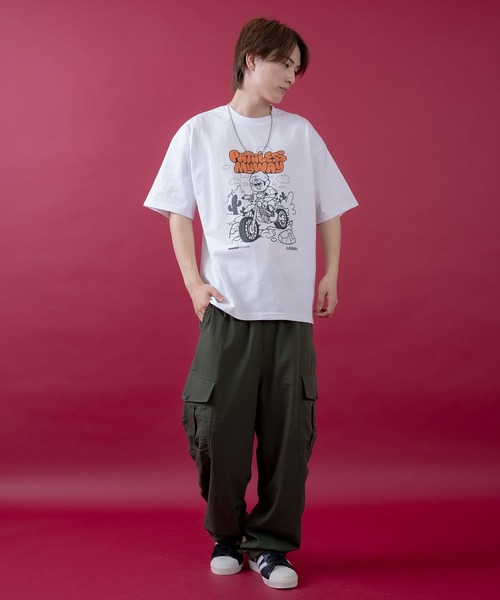 En serio TOKYO(エンソリオトーキョー)の「【SIDEWAYSTANCE×GERRY】コラボオフロードバイク半袖Tシャツ 52-9177GS(Tシャツ/カットソー・メンズ・ブラック/パープル/オートミール/ホワイト・SMALL/X-LARGE/LARGE/MEDIUM)」の10枚目の写真