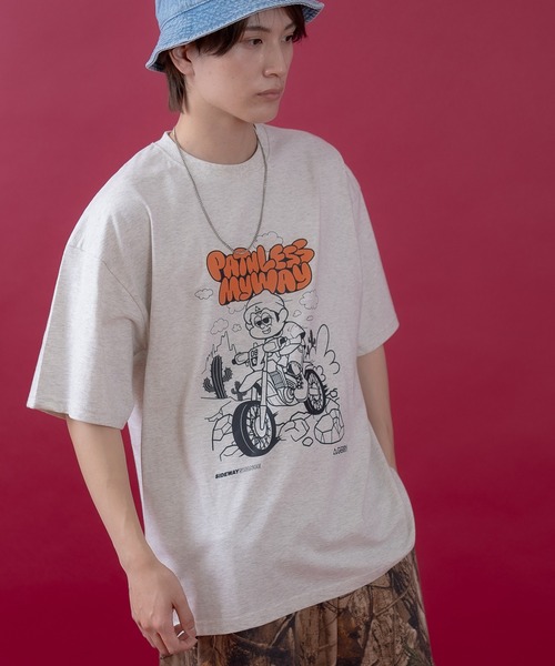 En serio TOKYO(エンソリオトーキョー)の「【SIDEWAYSTANCE×GERRY】コラボオフロードバイク半袖Tシャツ 52-9177GS(Tシャツ/カットソー・メンズ・ブラック/パープル/オートミール/ホワイト・SMALL/X-LARGE/LARGE/MEDIUM)」の16枚目の写真
