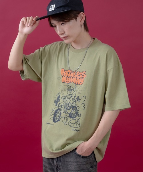 En serio TOKYO(エンソリオトーキョー)の「【SIDEWAYSTANCE×GERRY】コラボオフロードバイク半袖Tシャツ 52-9177GS(Tシャツ/カットソー・メンズ・ブラック/パープル/オートミール/ホワイト・SMALL/X-LARGE/LARGE/MEDIUM)」の20枚目の写真