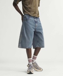 adidas | ファイヤーバード アディカラー デニムジョーツ ミッドライズ ストレートレッグ / ハーフパンツ / アディダスオリジナルス adidas Originals(デニムパンツ)