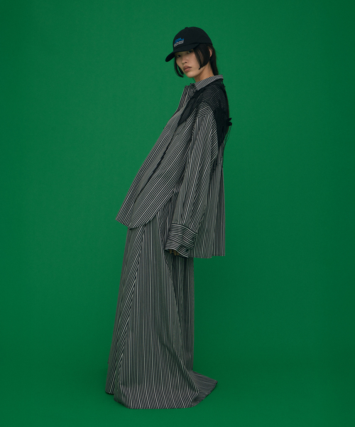 CITYSHOP(シティーショップ)の「MARGE FRAYED EMBROIDERY SCARF 1012-0108-035:スカーフ(バンダナ/スカーフ・レディース・ブラック・FREE)」の7枚目の写真