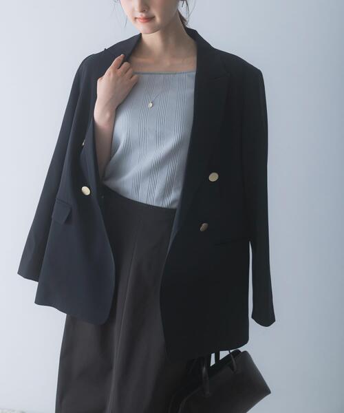 URBAN RESEARCH ROSSO WOMEN(アーバンリサーチ ロッソ)の「汗染み防止スクエアネックプルオーバー(Tシャツ/カットソー・レディース・ブラック/オフホワイト/ブルー系その他・FREE)」の11枚目の写真