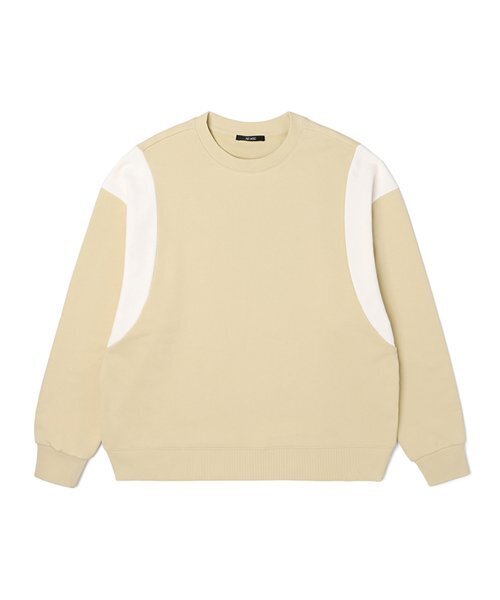 ADHOC(アドホック)の「男性配色ブロック裏毛スウェットシャツ (LT-YELLOW) (HA2LT02-71)(スウェット・メンズ・その他・95/100/105)」の1枚目の写真