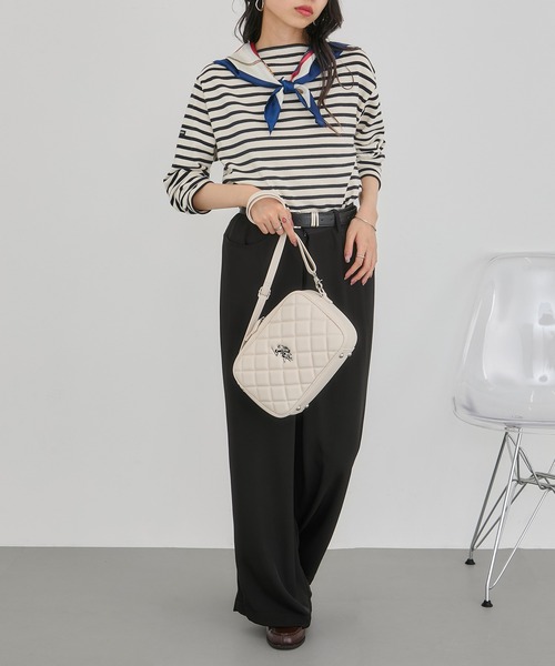 U.S. POLO ASSN.(ユーエスポロアッスン)の「【U.S. POLO ASSN.】キルティングショルダーバッグM USPA-2724(ショルダーバッグ・レディース・ブラック/ピンク/ブラウン/アイボリー・FREE)」の19枚目の写真