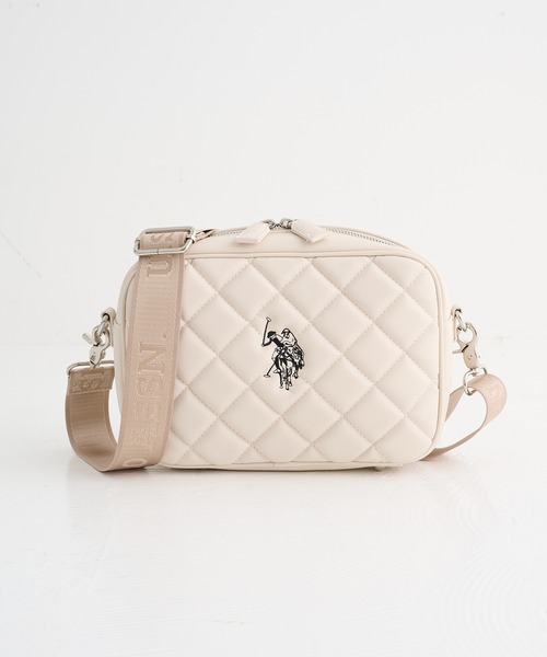 U.S. POLO ASSN.(ユーエスポロアッスン)の「【U.S. POLO ASSN.】キルティングショルダーバッグM USPA-2724(ショルダーバッグ・レディース・ブラック/ピンク/ブラウン/アイボリー・FREE)」の21枚目の写真