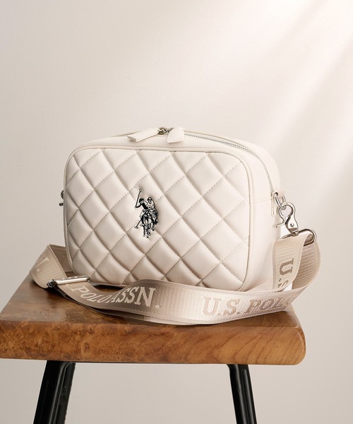 U.S. POLO ASSN.(ユーエスポロアッスン)の「【U.S. POLO ASSN.】キルティングショルダーバッグM USPA-2724(ショルダーバッグ・レディース・ブラック/ピンク/ブラウン/アイボリー・FREE)」の20枚目の写真