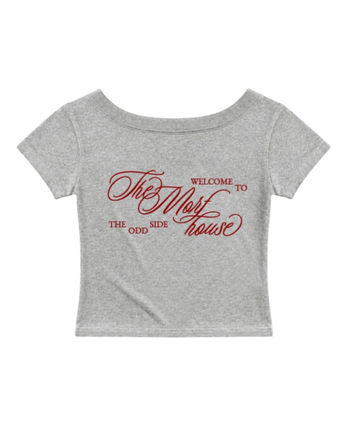 THEMORFHOUSE(ザモーフハウス)の「ザオードサイドワンショルダー スリムフィット 半袖Tシャツ グレー(Tシャツ/カットソー・レディース・その他・MEDIUM)」の1枚目の写真