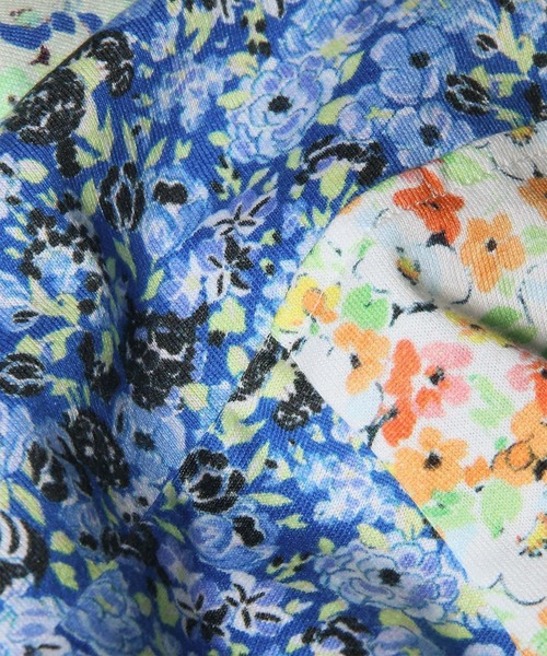 Paul Smith(ポールスミス)の「ウィメンズ "Floral Patchwork" 半袖 カットソー / 265121 444V(Tシャツ/カットソー・レディース・マルチ・MEDIUM)」の4枚目の写真