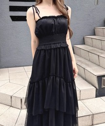 WEB限定】バックリボン美シルエットワンピース（ワンピース）｜one