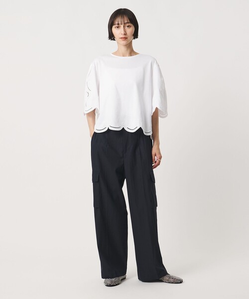 UNITED ARROWS(ユナイテッドアローズ)の「ポケット ワイドパンツ(その他パンツ・レディース・オリーブ/オフホワイト/ネイビー・36/38/34)」の5枚目の写真