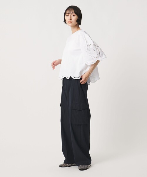 UNITED ARROWS(ユナイテッドアローズ)の「ポケット ワイドパンツ(その他パンツ・レディース・オリーブ/オフホワイト/ネイビー・36/38/34)」の6枚目の写真