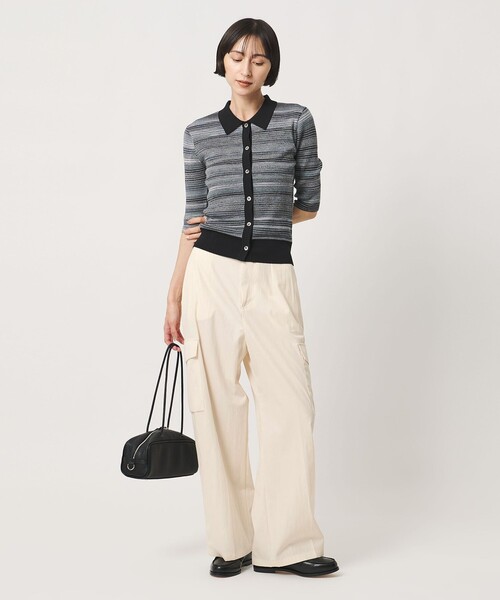 UNITED ARROWS(ユナイテッドアローズ)の「ポケット ワイドパンツ(その他パンツ・レディース・オリーブ/オフホワイト/ネイビー・36/38/34)」の8枚目の写真