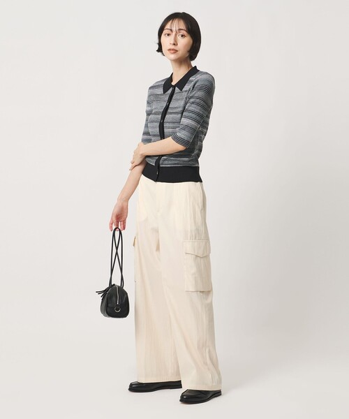 UNITED ARROWS(ユナイテッドアローズ)の「ポケット ワイドパンツ(その他パンツ・レディース・オリーブ/オフホワイト/ネイビー・36/38/34)」の9枚目の写真