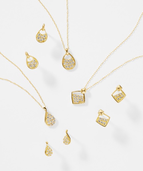 Jewel closet by L&Co.(ジュエルクローゼットバイエルアンドコー)の「K18 ダイヤモンド ピアス(ピアス(両耳用)・レディース・ゴールド系2/ゴールド系1・FREE)」の11枚目の写真