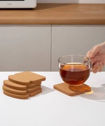 Vini（ヴィニ）の「食パンモチーフ コルク コースター（ランチョンマット/テーブルウェア）」