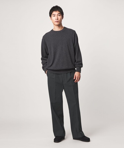 green label relaxing(グリーンレーベルリラクシング)の「ハイツイスト 2P ワイド ストレート パンツ W5(チノパンツ・メンズ・ダークグリーン/ナチュラル/ダークグレー・S/M/L/XL)」の10枚目の写真