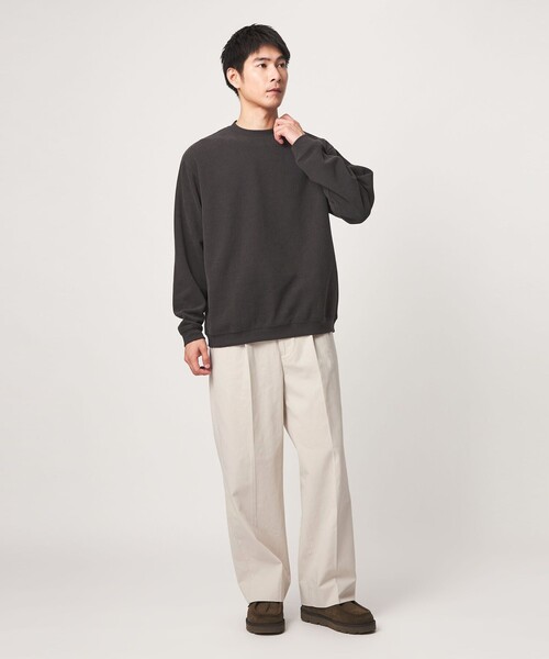green label relaxing(グリーンレーベルリラクシング)の「ハイツイスト 2P ワイド ストレート パンツ W5(チノパンツ・メンズ・ダークグリーン/ナチュラル/ダークグレー・S/M/L/XL)」の12枚目の写真