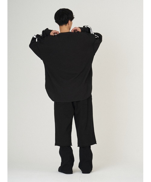 DISCOVERED（ディスカバード）の「BONE WAFFLE DAMAGE CUTSEWN（Tシャツ/カットソー・メンズ・ホワイト/ブラック・LARGE/SMALL）」の9枚目の写真