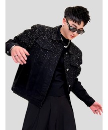 Bling Leads（ブリングリーズ）の「【Bls】 【ZM】【Bling Leads】ラインストーンJKT（デニムジャケット）」