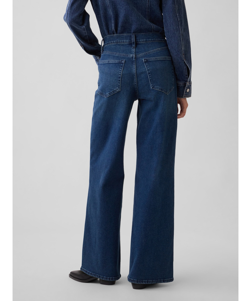 GAP(ギャップ)の「ハイライズ ストライドワイドデニム(デニムパンツ・レディース・インディゴブルー・28/29/23/24/25/26/27/30)」の6枚目の写真